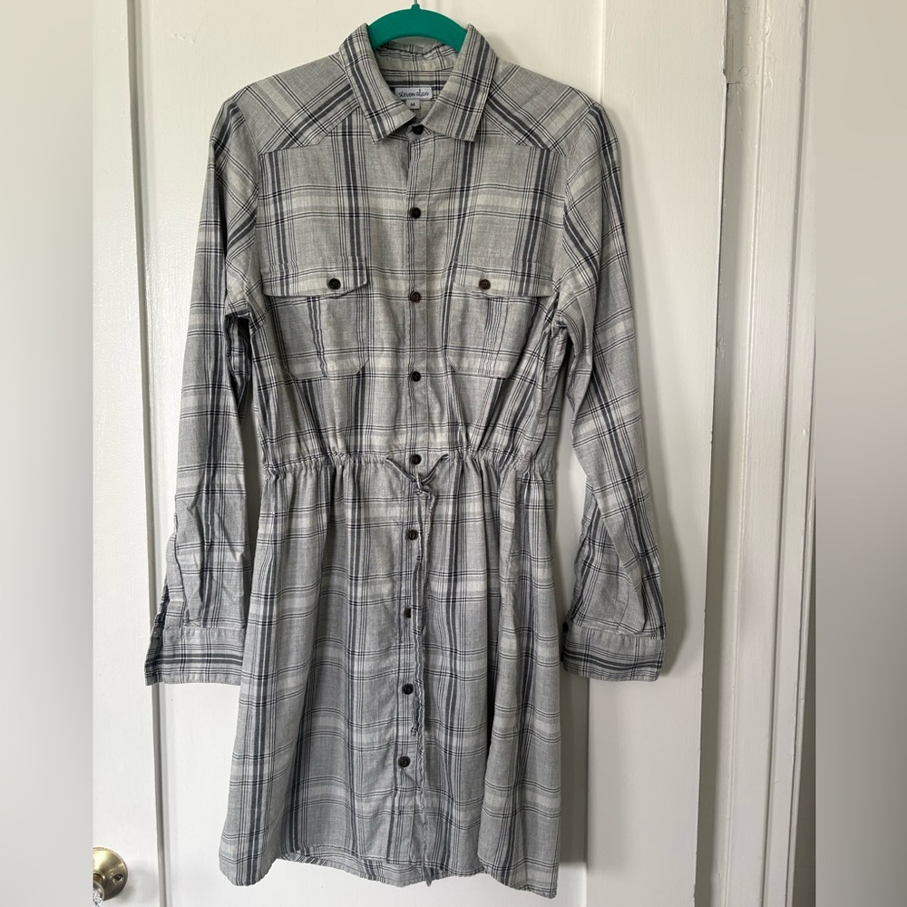 Steven Alan button-down shirt dress, size M